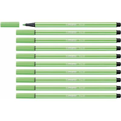 Viltstift stabilo pen 68/16 m licht smaragdgroen | 10 stuks