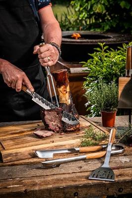 Forged Spatel BBQ - Olijfhout / Staal