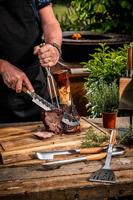 Forged Spatel BBQ - Olijfhout / Staal - thumbnail