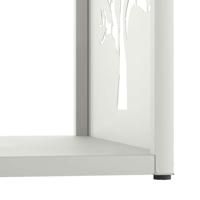 Brandhoutrek 40x40x40 cm koudgewalst staal wit - thumbnail