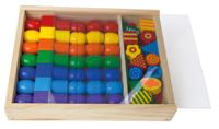 Super Grote Houten Kralen Cassette - thumbnail