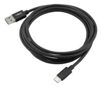 Ansmann 1700-0081 USB-kabel USB 3.2 Gen1 USB-A stekker, USB-C stekker 2.00 m Zwart Aluminium-stekker, TPE-mantel, Stekker past op beide manieren - thumbnail