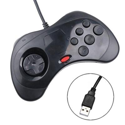 USB computer spel handvat controller voor Sega Saturnus (zwart)