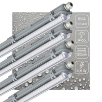 4 PACK - LED&apos;s Light Complete LED TL lamp met LED buis 120 cm - Binnen en buiten - 2130 lm - 1x11,5W - 4000K - thumbnail