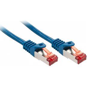 LINDY 47350 RJ45 Netwerkkabel, patchkabel CAT 6 S/FTP 0.30 m Blauw 1 stuk(s)