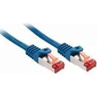 LINDY 47350 RJ45 Netwerkkabel, patchkabel CAT 6 S/FTP 0.30 m Blauw 1 stuk(s) - thumbnail