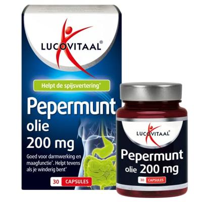 Lucovitaal Pepermuntolie 200 mg Capsules