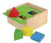 Big Tree vormenstoof hout vierkant - thumbnail