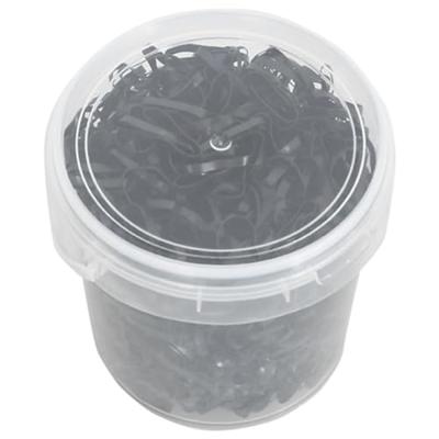 VidaXL Haarelastiekjes paard 1500 st silicone zwart