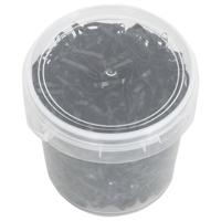 VidaXL Haarelastiekjes paard 1500 st silicone zwart - thumbnail