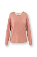 Pip Studio Pip Studio Tina Long Sleeve Top Thousand Leaves Pink XL - thumbnail