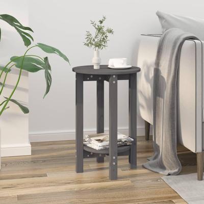 Salontafel Ø 40x60 cm massief grenenhout grijs