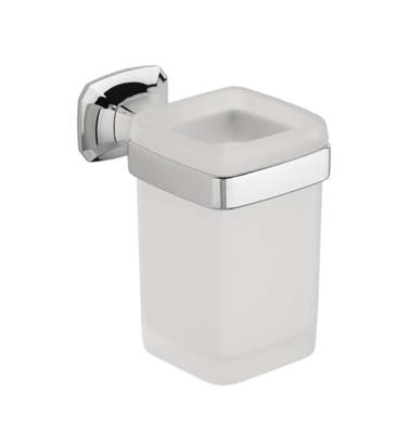Bekerhouder Sapho Aida Hangend 7x11.2 cm Chroom / Satijnglas Sapho