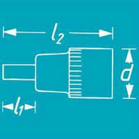 Hazet 8501 8501-8 Inbus Dopsleutel-bitinzet 8 mm 1/4 (6.3 mm) - thumbnail