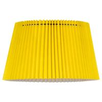 Papieren Gevouwen Lampenkap - Conisch - Geel - ø40 x 24 cm - E27 fitting - Voor Staande Lamp - Ontworpen voor woonkamer en eetkamer - thumbnail