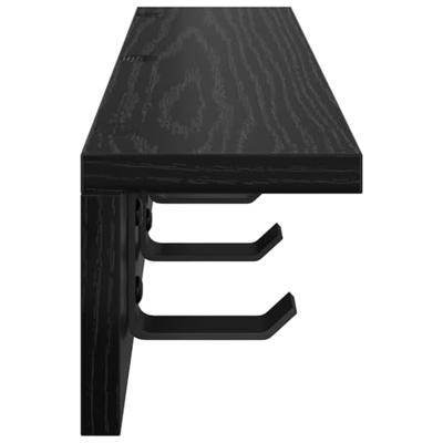 Wandgemonteerde kapstok Zwart eiken 40 x 10.5 x 10.5 cm Wandgemonteerde kapstok Zwart eiken 40 x 10.5 x 10.5 cm