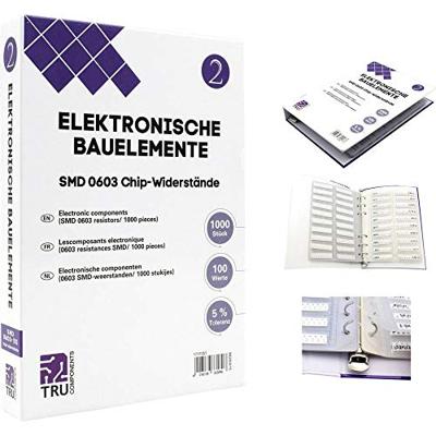 TRU COMPONENTS TC-6869404 TC-6869404 Assortiment SMD 0603 0.1 W 5 % 1000 onderdelen TRU COMPONENTS TC-6869404 TC-6869404 Assortiment SMD 0603 0.1 W 5 % 1000 onderdelen