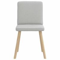 Eetkamerstoelen 2 st stof wolk grijs - thumbnail