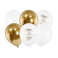 Ballonnen Set Chique Happy Birthday To You 30cm (6st) - thumbnail