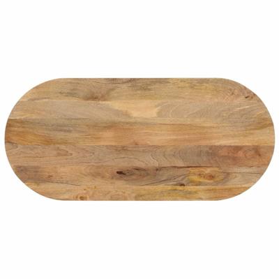Tafelblad ovaal 140x50x2,5 cm massief mangohout
