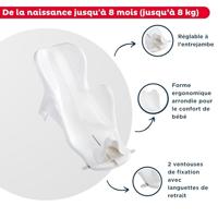 THERMOBABY Transat de Bain Daphne - Blanc muguet - thumbnail