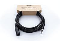 Cordial EM 1,5 MV XLR Verbindingskabel [1x XLR-stekker 3-polig - 1x Jackplug male 6,3 mm (stereo)] 1.50 m Zwart - thumbnail