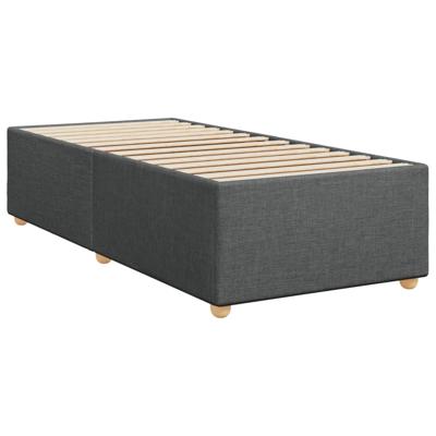 Boxspring met matras stof donkergrijs 120x200 cm - thumbnail