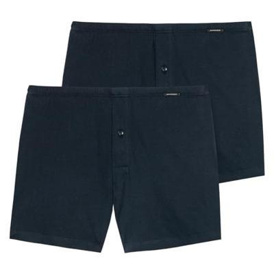 2-Pack heren wijde boxershort - Selected - 100% katoenen losse boxershort met sluiting