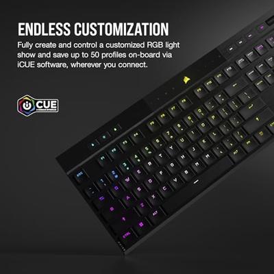 Corsair K100 AIR WIRELESS RGB Ultra-Thin Mechanical gaming toetsenbord Corsair K100 AIR WIRELESS RGB Ultra-Thin Mechanical gaming toetsenbord