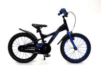 Aldo 18 inch powerbike zwart/blauw - thumbnail