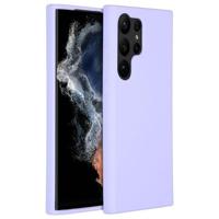 Accezz Liquid Silicone Backcover Samsung Galaxy S23 Ultra Telefoonhoesje Paars - thumbnail