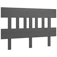 Hoofdbord 143,5x3x81 cm massief grenenhout grijs - thumbnail