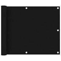VidaXL Balkonscherm 75x300 cm oxford stof zwart - thumbnail