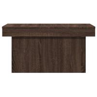 Salontafel 100x55x40 cm bewerkt hout bruin eikenkleur - thumbnail