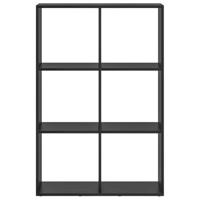 Boekenkast Zwart eiken 69.5 x 29 x 103.5 cm Bewerkt hout - thumbnail