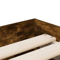 Bedframe met lades bewerkt hout gerookt eikenkleurig 90x200 cm - thumbnail