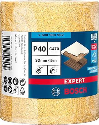 Bosch Accessoires Expert C470 schuurpapierrol voor handmatig schuren 93 mm, 5 m, K40 - 1 stuk(s) - 2608900902