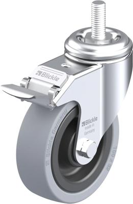 Blickle LKRA-VPA 101K-FI-GS12 Zwenkwiel met rem Wieldiameter: 100 mm Draagvermogen (max.): 110 kg 1 stuk(s) Blickle LKRA-VPA 101K-FI-GS12 Zwenkwiel met rem Wieldiameter: 100 mm Draagvermogen (max.): 110 kg 1 stuk(s)