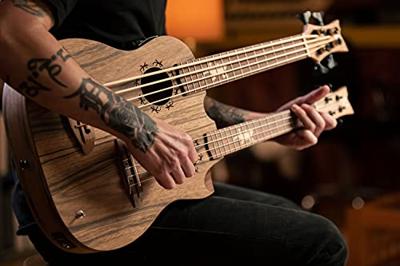 Ortega HYDRA-BSTE Double Neck Bass Tenor Uke dubbele elektrisch-akoestische ukelele met gigbag