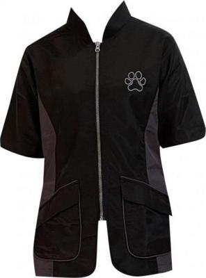 Trimshirt korte mouw zwart"grijs - Maat M