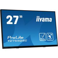 Iiyama ProLite T2755QSC-B1 Touchscreen monitor Energielabel: D (A - G) 68.6 cm (27 inch) 2560 x 1440 Pixel 16:9 5 ms HDMI, DisplayPort, Audio-Line-out, USB-A - thumbnail
