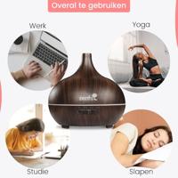 Dewdrop aroma diffuser zwart 400ml - thumbnail
