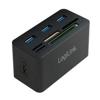 LogiLink CR0042 hub & concentrator USB 3.0 (3.1 Gen 1) Type-A 5000 Mbit/s - thumbnail