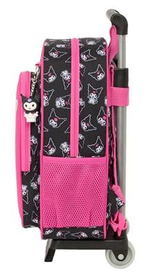Schoolrugzak met Wielen Kuromi Zwart Fuchsia 26 x 11 x 67 cm 26 x 34 x 11 cm