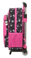 Schoolrugzak met Wielen Kuromi Zwart Fuchsia 26 x 11 x 67 cm 26 x 34 x 11 cm - thumbnail