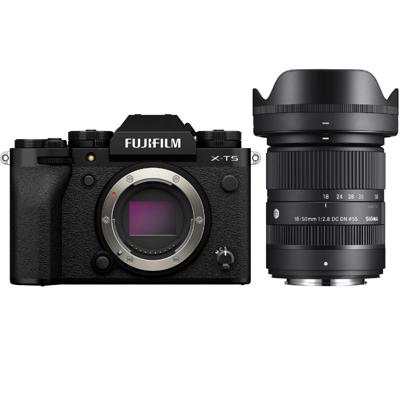 Fujifilm X-T5 zwart + Sigma 18-50mm F/2.8 DC DN Contemporary Fujifilm X