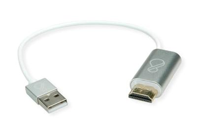 Bachmann O-HDMI-TO-USBC-2 HDMI Adapter Zilver, Wit 0.25 m