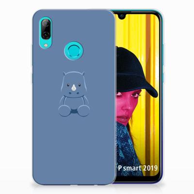 Huawei P Smart 2019 Telefoonhoesje met Naam Baby Rhino Huawei P Smart 2019 Telefoonhoesje met Naam Baby Rhino