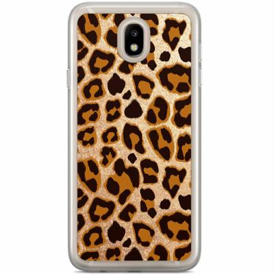 Samsung Galaxy J7 2017 siliconen hoesje - Luipaard print