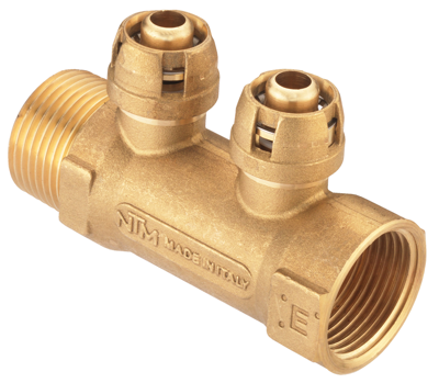 Cornat Steekfitting Verdeelstuk 2X16X1''Ms - VRST662016 Cornat Steekfitting Verdeelstuk 2X16X1''Ms - VRST662016